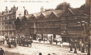 Staple Inn Oude Huizen in Holborn door English Photographer