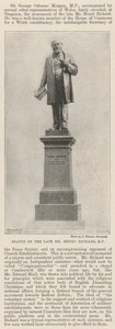 Standbeeld van wijlen de heer Henry Richard, MP door English Photographer