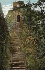 Trappen naar de Keep, Carisbrooke Kasteel