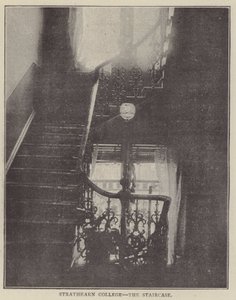 Strathearn College, de trap (gravure)