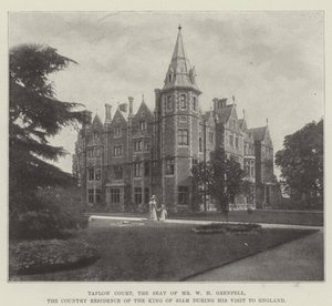 Taplow Court, het landgoed van de heer W H Grenfell, het buitenverblijf van de koning van Siam tijdens zijn bezoek aan Engeland door English Photographer