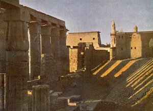 Tempel van Luxor vanaf de oostzijde door English Photographer