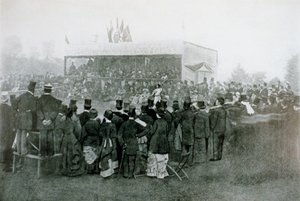 Tennis Enkelspel Uitdagingsronde: J T Hartley v H F Lawford door English Photographer