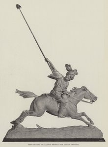 Tent-Pegging Uitdagingstrofee voor Indiase Cavalerie door English Photographer