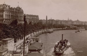 Theems Embankment vanaf Hungerford Bridge