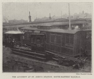 Het Ongeluk bij St Johns Station, South-Eastern Railway door English Photographer