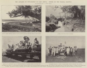 De Vooruitgang van de Beschaving in Oost-Afrika, Scènes op de Uganda Spoorweg door English Photographer