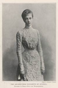 Aartshertogin Elisabeth van Oostenrijk, verloofd met prins Otto von Windischgratz door English Photographer