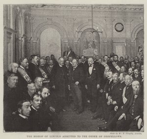 De Bisschop van Lincoln toegelaten tot de Orde van Oddfellows
