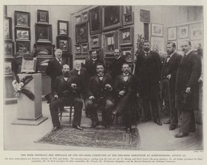 De Boeren-Generaals en Functionarissen van het Pro-Boer Comité op de Pro-Boer Tentoonstelling in Scheveningen, 20 augustus door English Photographer