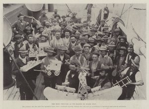 De Boerengevangene als speelgoedmaker aan boord van het schip door English Photographer