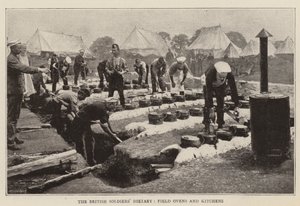 Het dieet van de Britse soldaten, veldovens en keukens door English Photographer