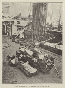 Het Gebarsten Kanon aan Boord van HMS Cordelia door English Photographer