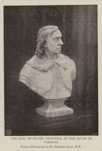 De buste van Oliver Cromwell in het Lagerhuis door English Photographer