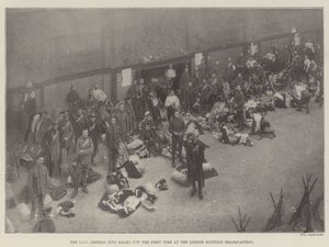 De CIV trekt voor het eerst Khaki aan bij het London Scottish Hoofdkwartier door English Photographer
