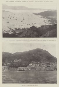 De Chinese kwestie, uitzichten van Victoria, de hoofdstad van Hong-Kong