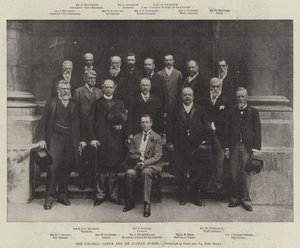 Het Koloniaal Bureau en zijn Jubileumgasten door English Photographer