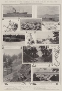 De voltooiing van de geheel Britse kabel van Australië naar Vancouver