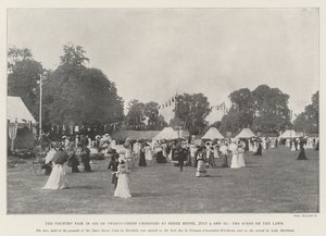 De Kermis ten Bate van Drieëntwintig Goede Doelen bij Sheen House, 9 en 10 Juli, het Tafereel op het Grasveld