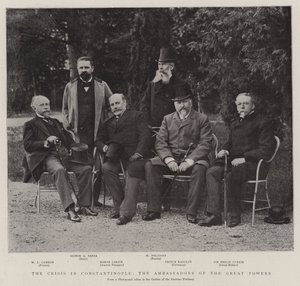 De crisis in Constantinopel, de ambassadeurs van de grote mogendheden door English Photographer