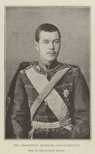 De tsarevitsj, Nicholas Alexandrovitch, erfgenaam van het Russische rijk door English Photographer
