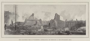 De rampzalige brand in Waterbury, Connecticut, op 2 februari, het verwoeste gebied