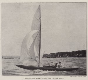 Het jacht van de hertog van York, de White Rose door English Photographer