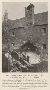 De Aardbevingsschokken in Schotland, een Verwoeste Smidse in Inverness