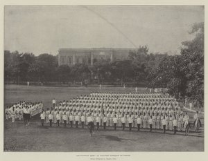 Het Egyptische leger, een infanteriebataljon op parade door English Photographer