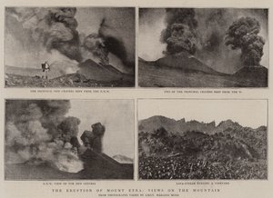 De uitbarsting van de Etna, uitzichten op de berg