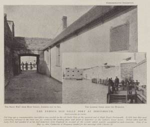 De beroemde oude Sally Port in Portsmouth