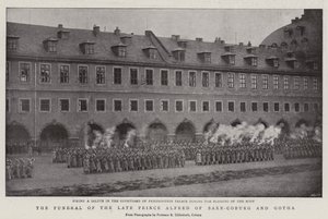 De begrafenis van de overleden prins Alfred van Saksen-Coburg en Gotha door English Photographer