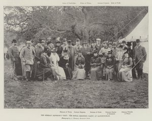 Het bezoek van de Duitse Keizer, het koninklijke jachtgezelschap in Sandringham