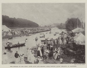 De Henley van het Westen, Bath Avon en Bristol Ariel Roeiverenigingen Regatta in Saltford door English Photographer