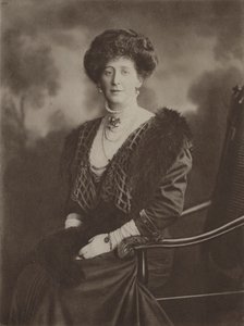 De geachte mevrouw Eustace Fiennes (z/w foto)