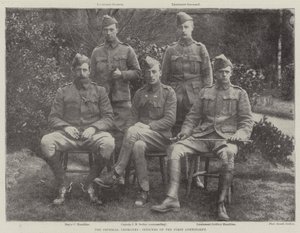 De Imperial Yeomanry, officieren van het eerste contingent door English Photographer