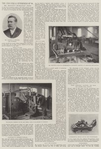 De industriële onderneming van 1898, de hydraulische verbinding van de heer Hooley