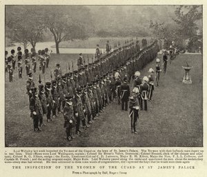 De inspectie van de Yeomen of the Guard in St James