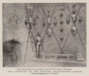 Het interieur van het museum, Carisbrooke Castle door English Photographer