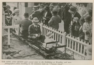 De Koning en Koningin bezoeken de British Empire Exhibition