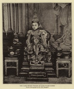 De Wijlen Kroonprins van Siam in zijn Gewaden