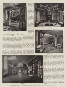 Het huis van de overleden Lord Leighton, in Holland Park Road, Kensington