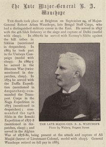 De overleden generaal-majoor R A Wauchope
