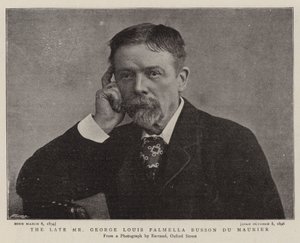 De overleden Mr George Louis Palmella Busson Du Maurier door English Photographer