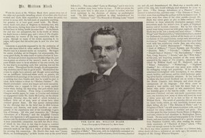 De overleden Mr William Black door English Photographer