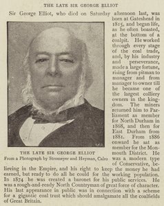 De Wijlen Sir George Elliot door English Photographer