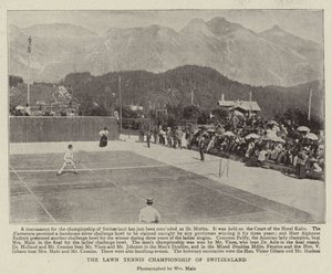 Het Lawn Tennis Kampioenschap van Zwitserland door English Photographer