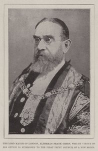 De Lord Mayor van Londen, wethouder Frank Green, die door zijn ambt wordt opgeroepen voor de eerste Privy Council van een nieuw bewind door English Photographer