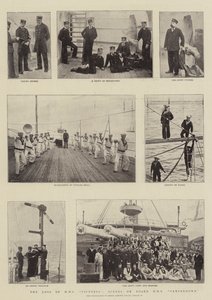Het verlies van HMS Victoria, scènes aan boord van HMS Camperdown