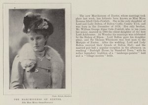 De markiezin van Exeter, geboren Miss Myra Orde-Powlett door English Photographer